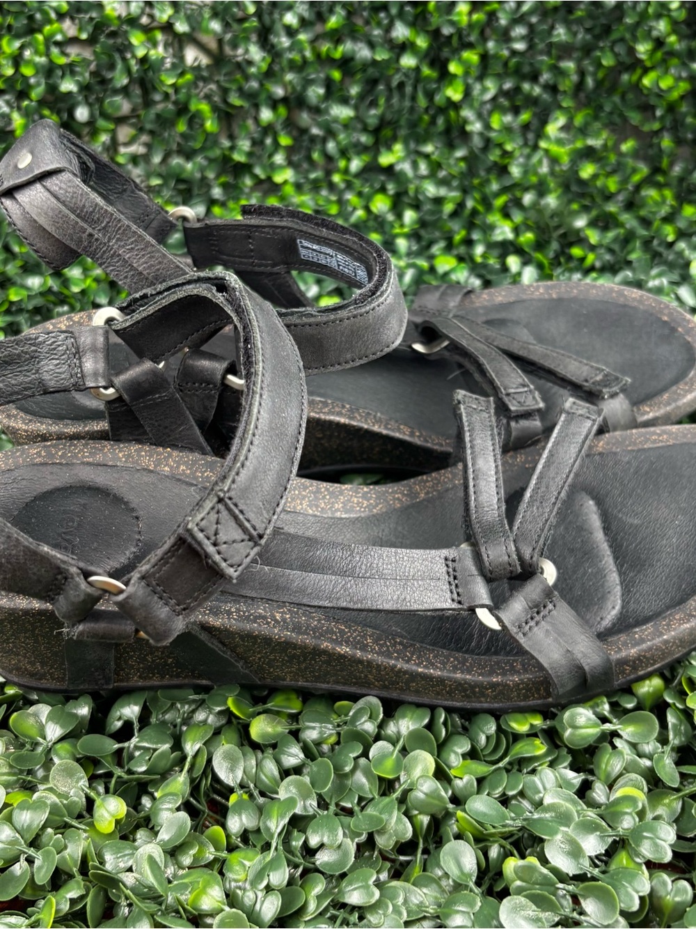 TEVA BLACK STRAP SANDALS Size 11 Woman - Picture 2 of 9
